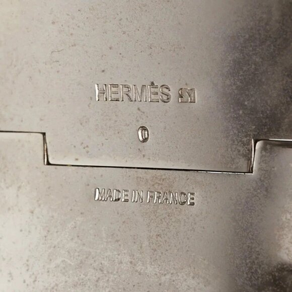 Hermes Black Enamel Palladium Plated Clic-Clac H PM Extra Wide Bracelet - Picture 6 of 8